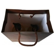 Sac chocolat mat pour 2 flacons 500 ou 1000ml