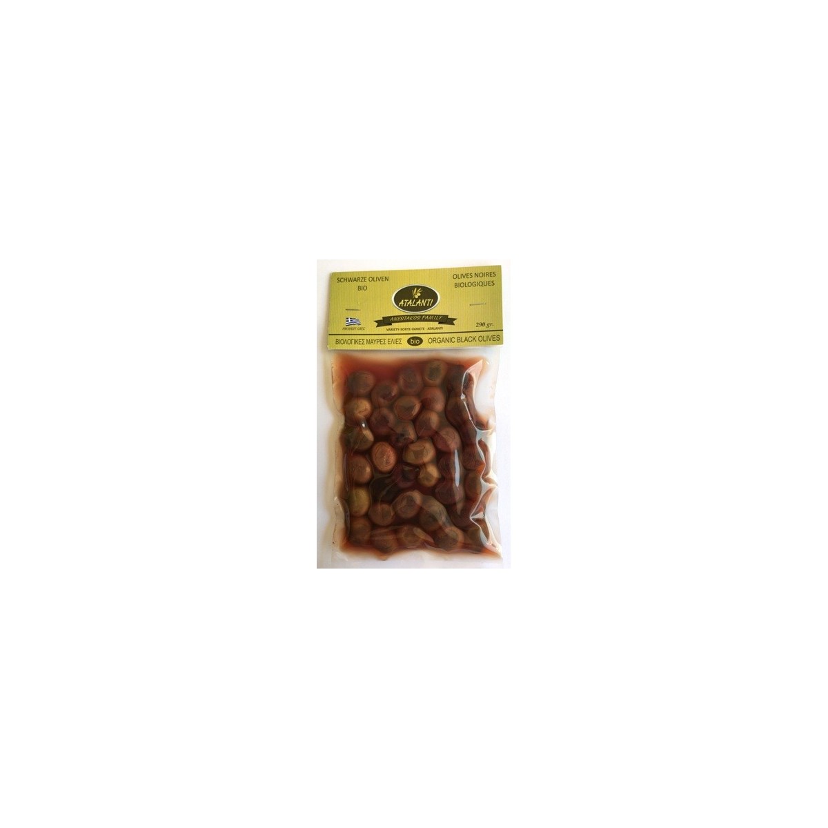 Olives Atalanti BIO Noires géantes 290g