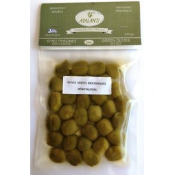 Olives Atalanti Vertes BIO dénoyautées 210g